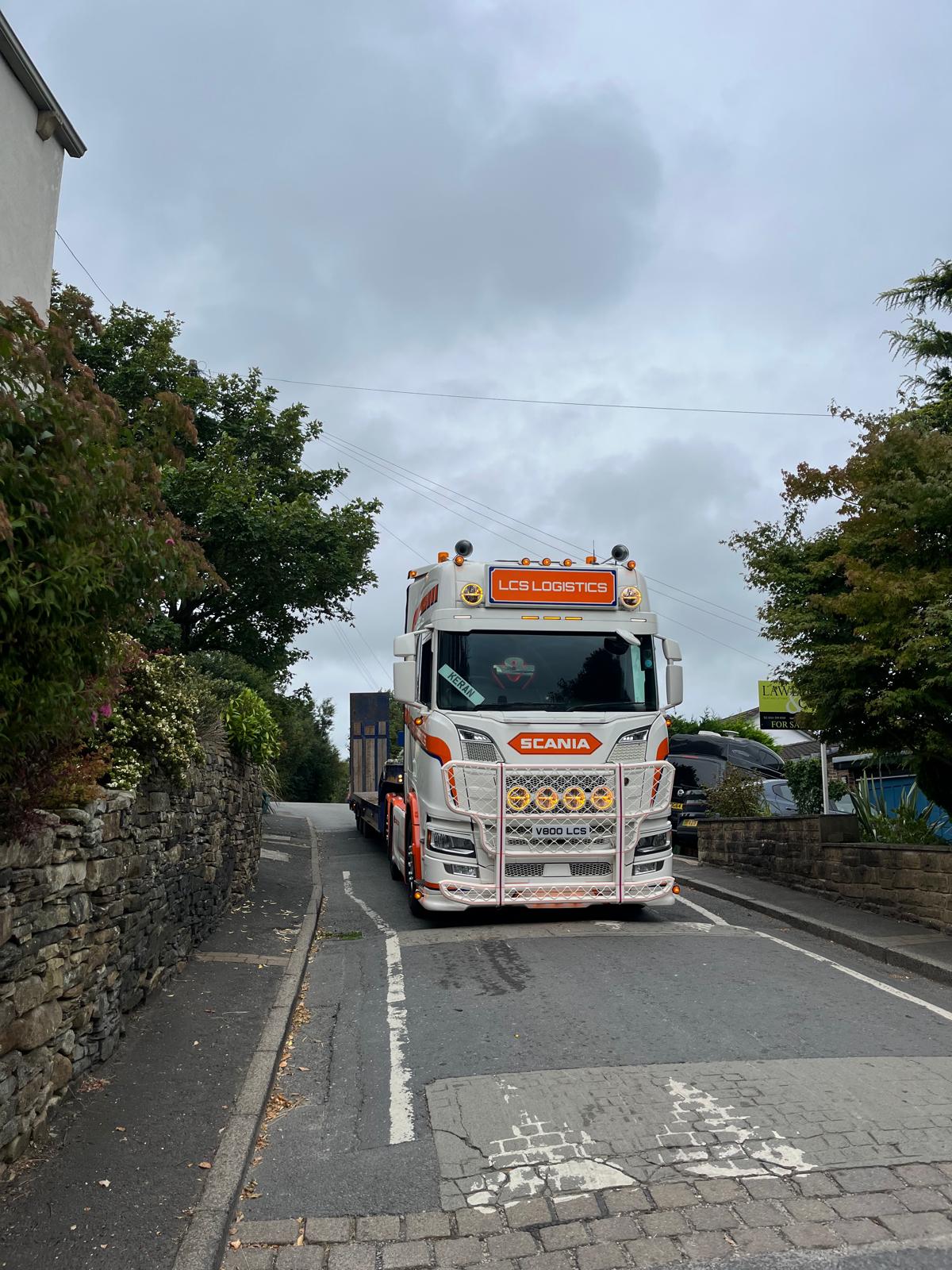 Flatbed transport services Yorkshire vehicle
